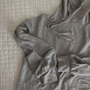 Alo Gray Hooded Pullover, M
